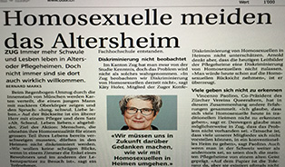 Bote der Urschweiz: Homosexuelle meiden das Altersheim