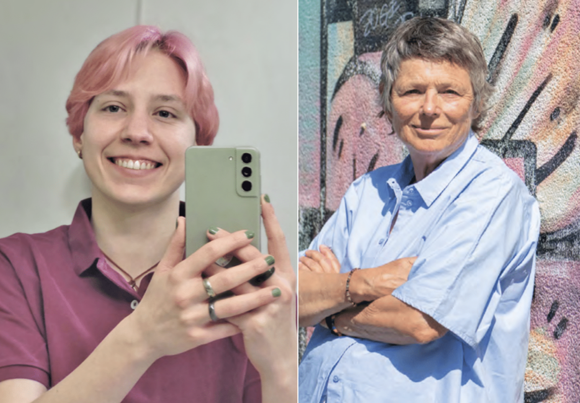 Generationengespräch mit Barbara Bosshard (74) und Aaron Schibli (23)