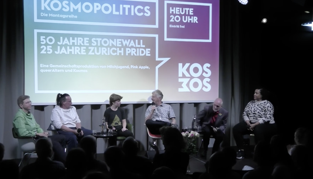 Lifestream: 50 Jahre Stonewall – Kosmopolitics-Podiumsgespräch