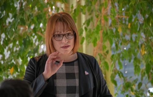 07 queerAltern Caring-Community-Workshop-2019 Gastreferentin-Dr-Dana-Mahr ©S.Meier gestaltungskiosk.ch